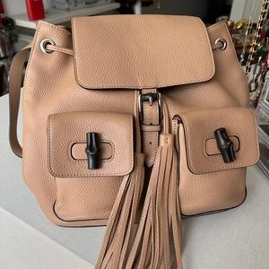 Gucci leather backpack